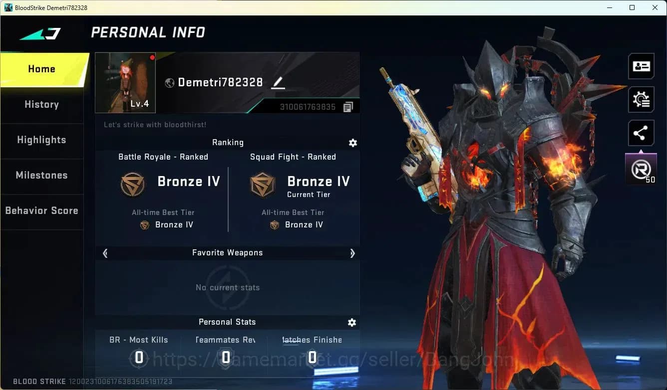 Blood Strike Accounts ASIA| ULTRA STRIKER: JET-Flameborne | LEGENDARY GU image 1