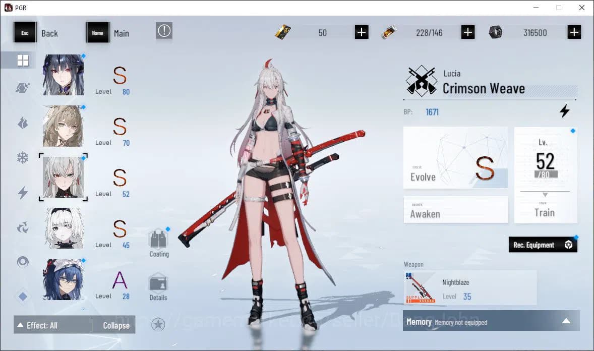 Punishing: Gray Raven Accounts EUROPE|Lv 47 | [S Nirvantia,S Crepuscule,S LuciaCW image 11