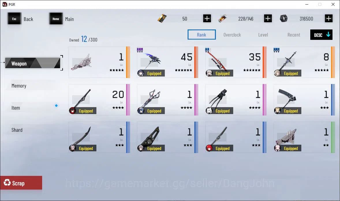 Punishing: Gray Raven Accounts EUROPE|Lv 47 | [S Nirvantia,S Crepuscule,S LuciaCW image 9