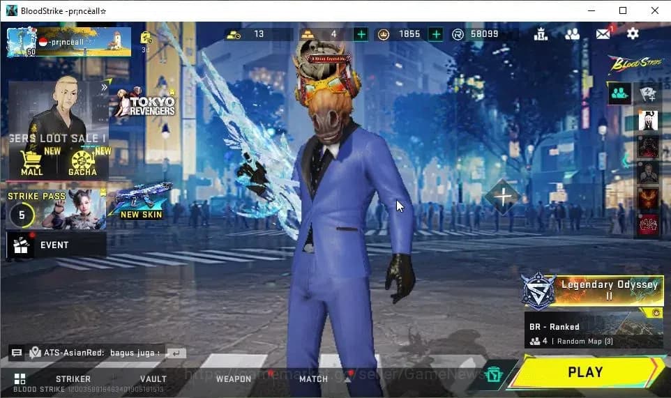 Blood Strike Accounts ASIA|ETERNAL DEagle-Scorpius|Collab BLEACH[QBZ95-H image 1