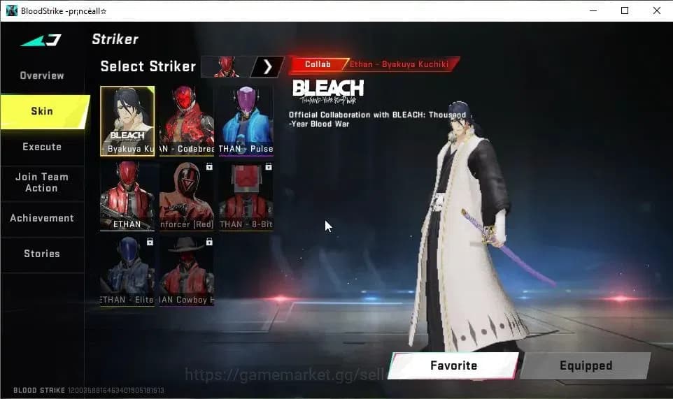 Blood Strike Accounts ASIA|ETERNAL DEagle-Scorpius|Collab BLEACH[QBZ95-H image 3