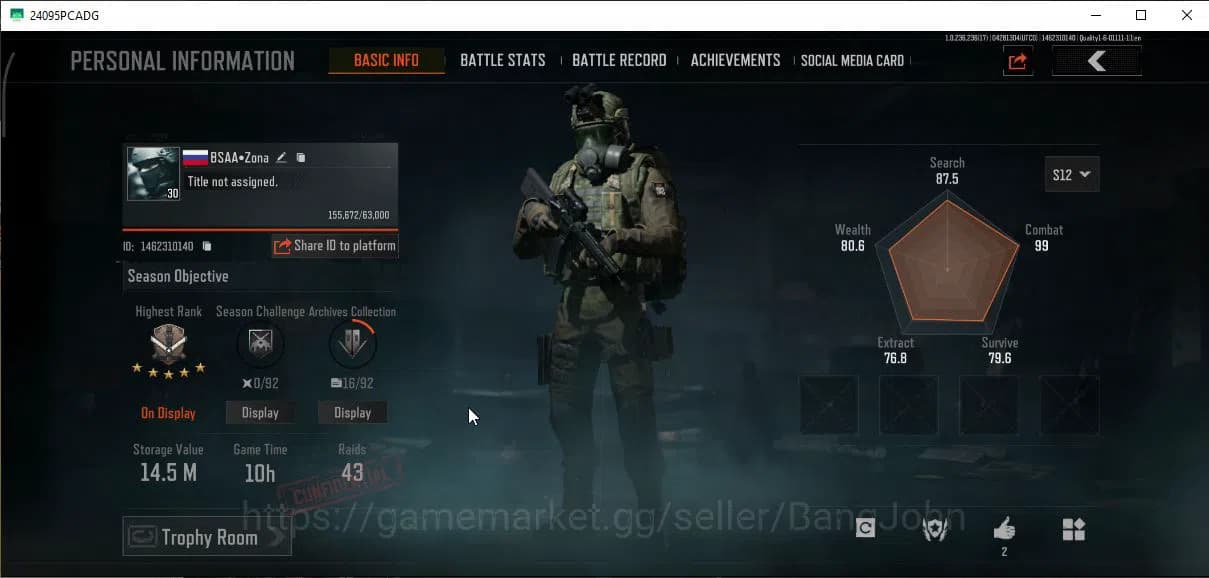 Arena Breakout Accounts MOBILE Lv30|SV 14,5M|CV 11M|GM AK-12,SS SCAR-L,Cer image 11