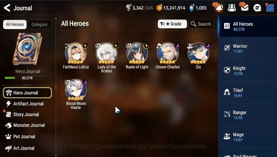 Epic Seven Accounts GLOBAL|UnVerif|6 ML(LOTScales,RoLight,Zio,BMHaste, image 4