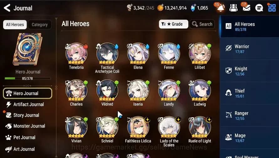 Epic Seven Accounts GLOBAL|UnVerif|6 ML(LOTScales,RoLight,Zio,BMHaste, image 5