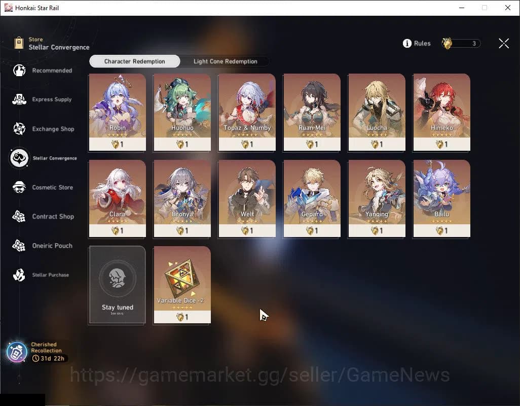 Honkai Star Rail Accounts ASIA|TL 50|+3 Golden Spirit|6 Limited|[Hyacine,Cas image 2