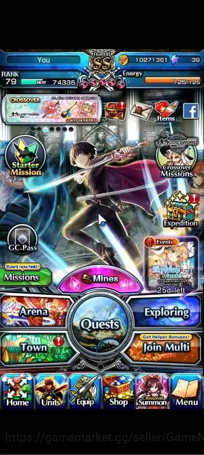 Grand Summoners Accounts Global|Rank 79|28 Ascend+8 TW|[2x Fen,LM Isliid,Lu image 1