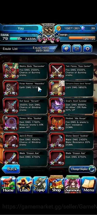 Grand Summoners Accounts Global|Rank 79|28 Ascend+8 TW|[2x Fen,LM Isliid,Lu image 11