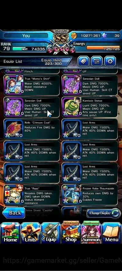 Grand Summoners Accounts Global|Rank 79|28 Ascend+8 TW|[2x Fen,LM Isliid,Lu image 17