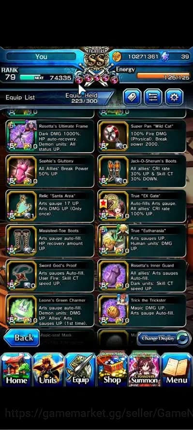 Grand Summoners Accounts Global|Rank 79|28 Ascend+8 TW|[2x Fen,LM Isliid,Lu image 20