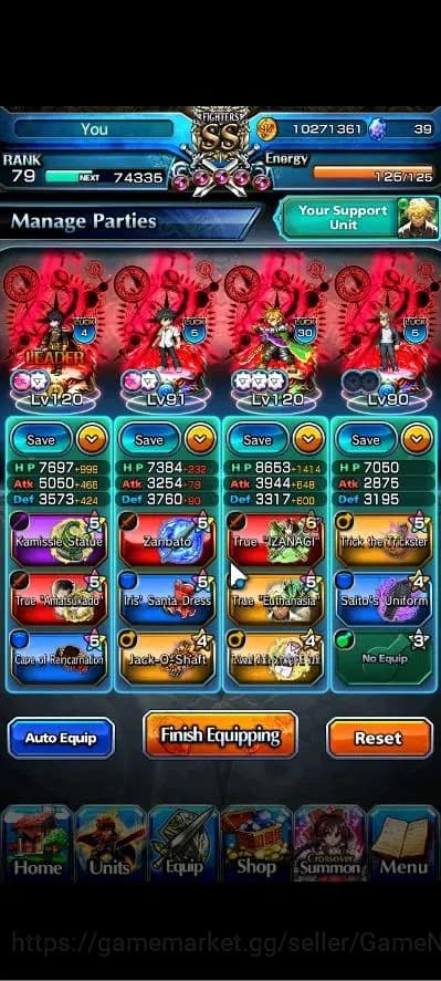 Grand Summoners Accounts Global|Rank 79|28 Ascend+8 TW|[2x Fen,LM Isliid,Lu image 3