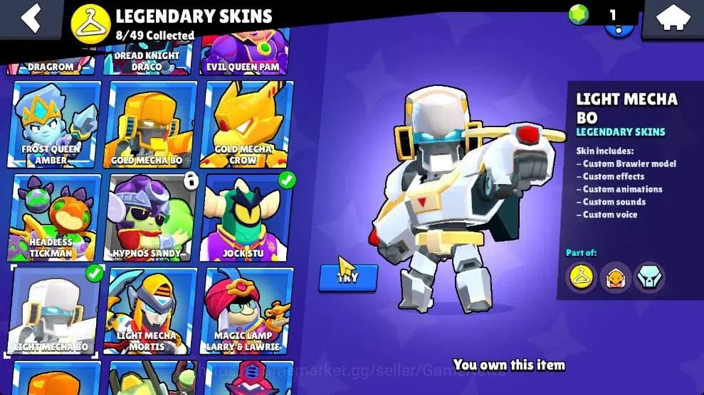 Brawl Stars Accounts 28K Trophy|85 Brawlers 28 Max Lvl|309 Skins|2 Hypc image 15