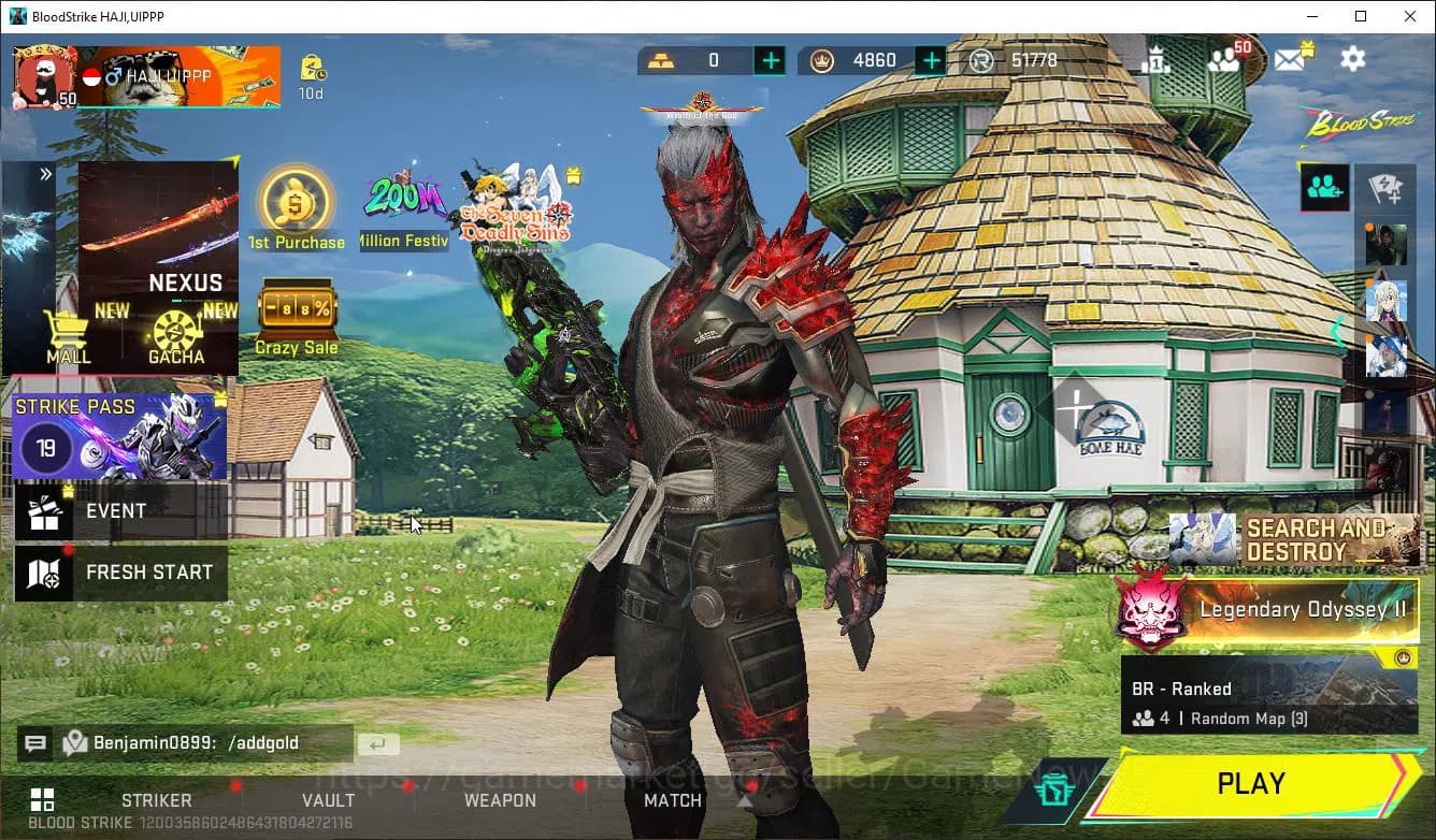 Blood Strike Accounts ASIA|EVO(FAL)+Colab 7DS(Kar98k,QBZ95)+11 ULTRA(Zer image 1