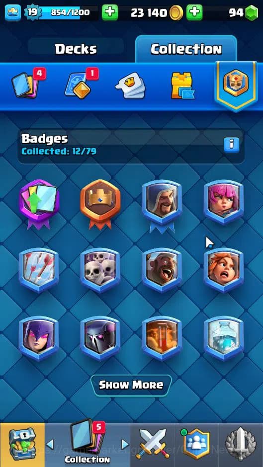 Clash Royale Accounts Lv 19|Trophy 3131|KTL 8|Limited Skin|Total Card 51 image 14