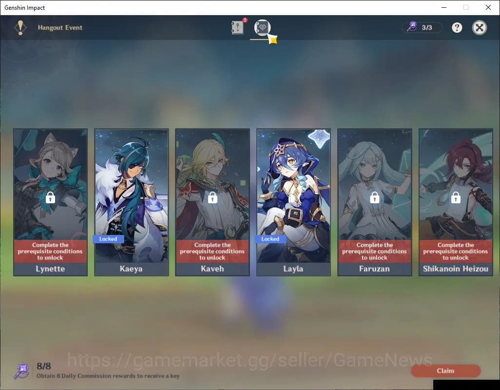 Genshin Impact Accounts Asia|AR 55|5 Limited +3(*5Weapon)|Furina,Mavuika,A image 12