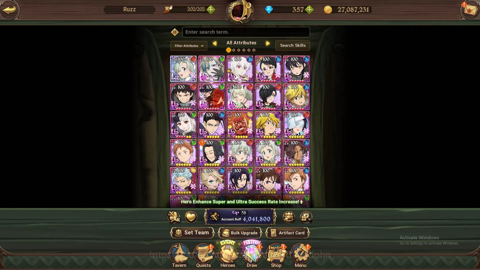 The Seven Deadly Sins: Grand Cross Accounts GLOBAL|4M CC|45LS-DM 357|1LR,Full collab FF|ELizab image 10