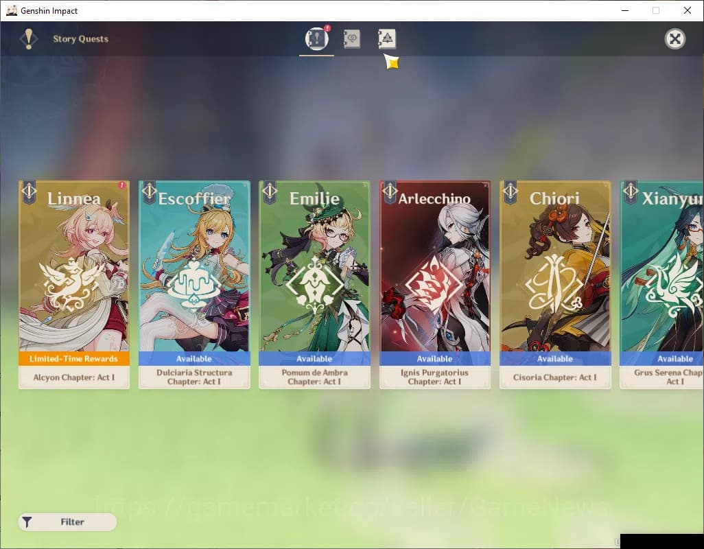 Genshin Impact Accounts ASIA|AR 58|11 Limited+3(*5Weapon)|Columbina,Skirk, image 6