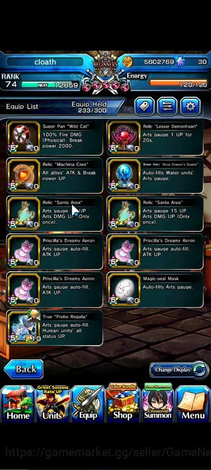 Grand Summoners Accounts Global|Rank 74|15 Asc+ 4 TW|[Sayaka,Chloe,Kyoko,Sa image 15