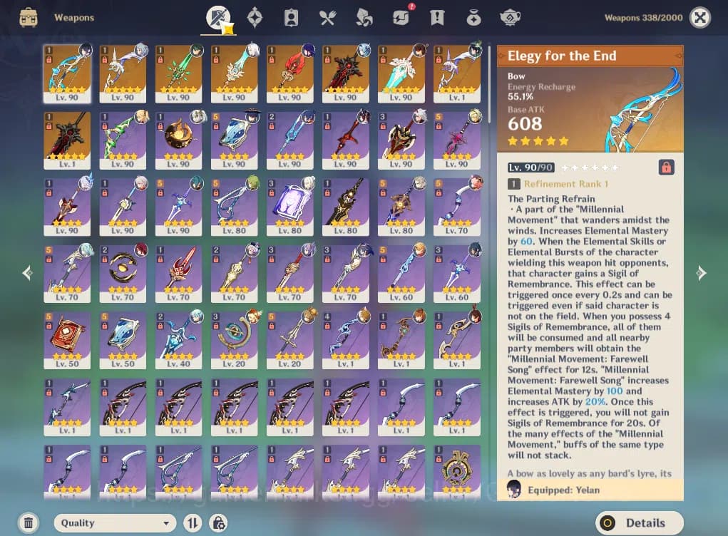 Genshin Impact Accounts EU|Free HSR|AR59|PreamTeam Ganyu+sign,Raiden|18Lim image 16