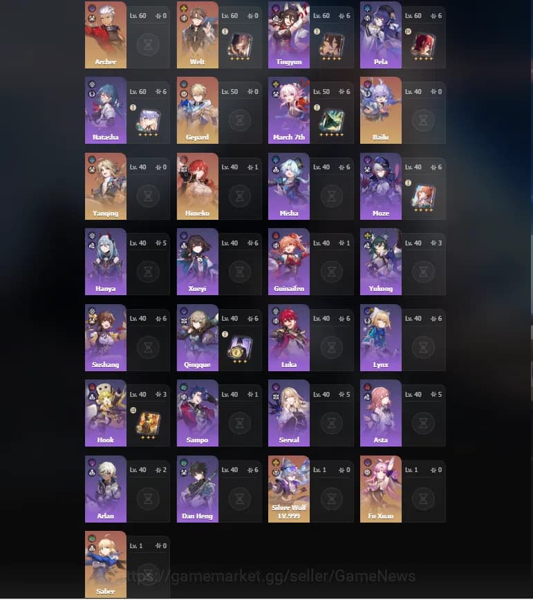 Genshin Impact Accounts EU|Free HSR|AR59|PreamTeam Ganyu+sign,Raiden|18Lim image 3