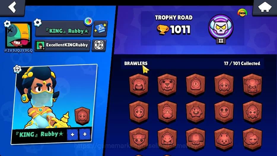 Brawl Stars Accounts 1011 Trophy|11K Bling|17 Brawlers 3 Max Lvl|Legend image 2