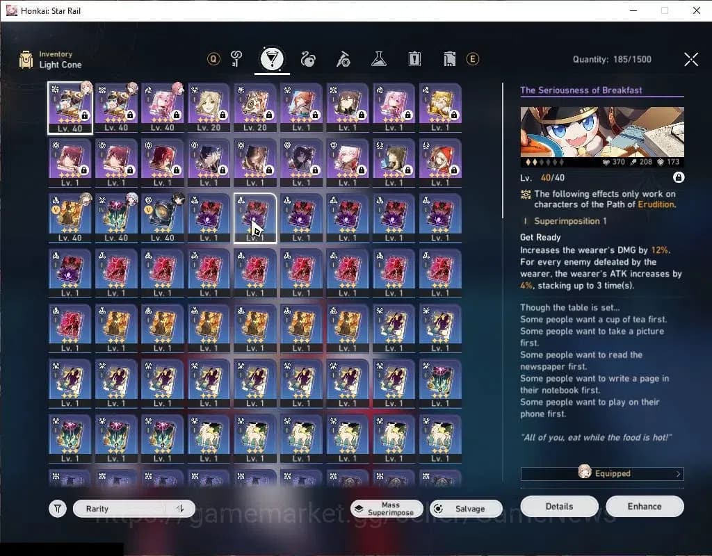 Honkai Star Rail Accounts Asia|TL 30|5 Limited|Evanescia,Dante,Huohuo,Topaz, image 5