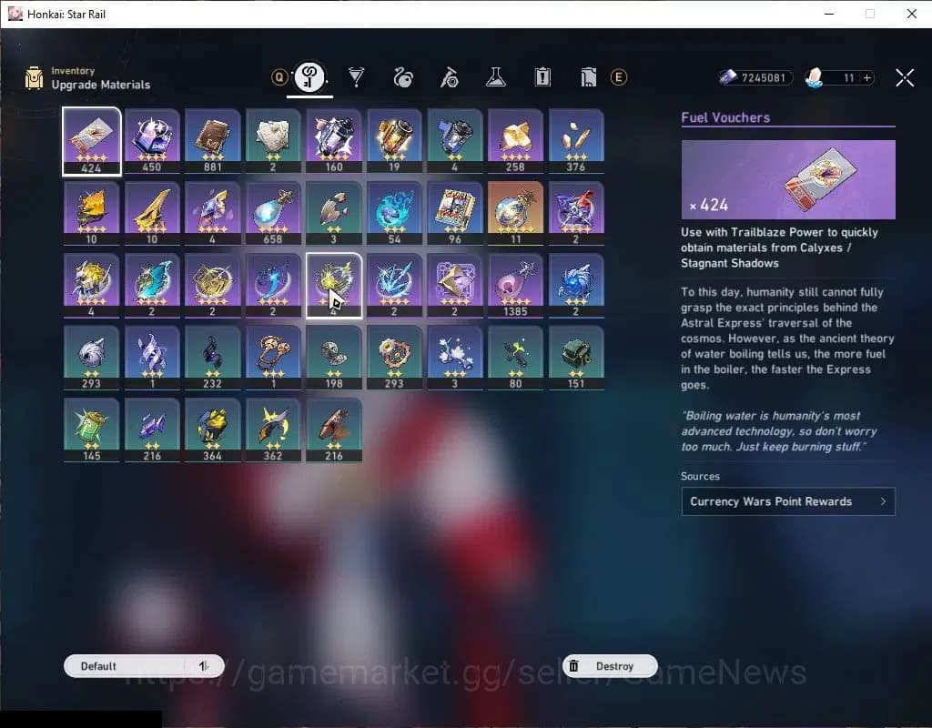 Honkai Star Rail Accounts Asia|TL 30|5 Limited|Evanescia,Dante,Huohuo,Topaz, image 6