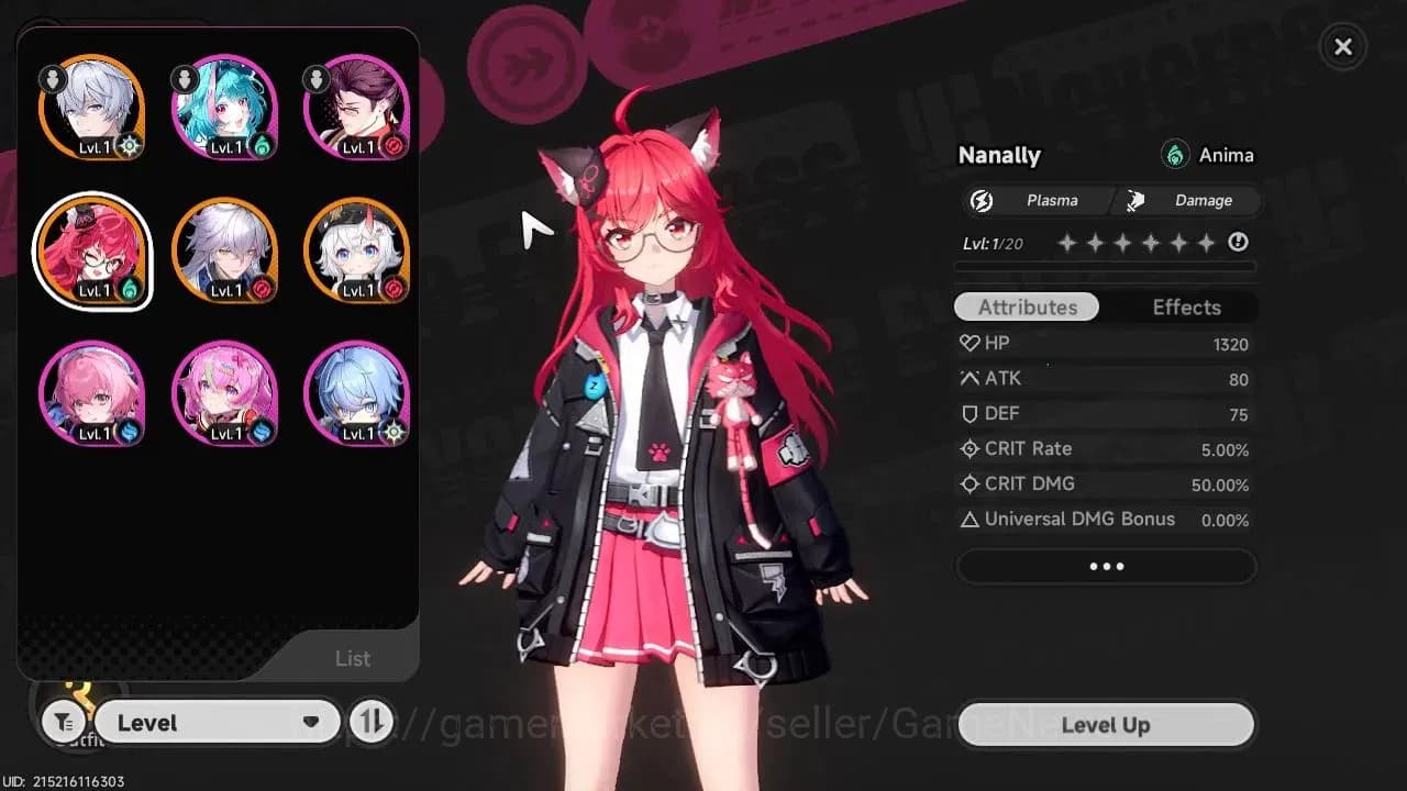 Neverness to Everness Accounts GLOBAL EU|HL 3|3 SSR Limited Nanally, Sakiri, Baic image 1