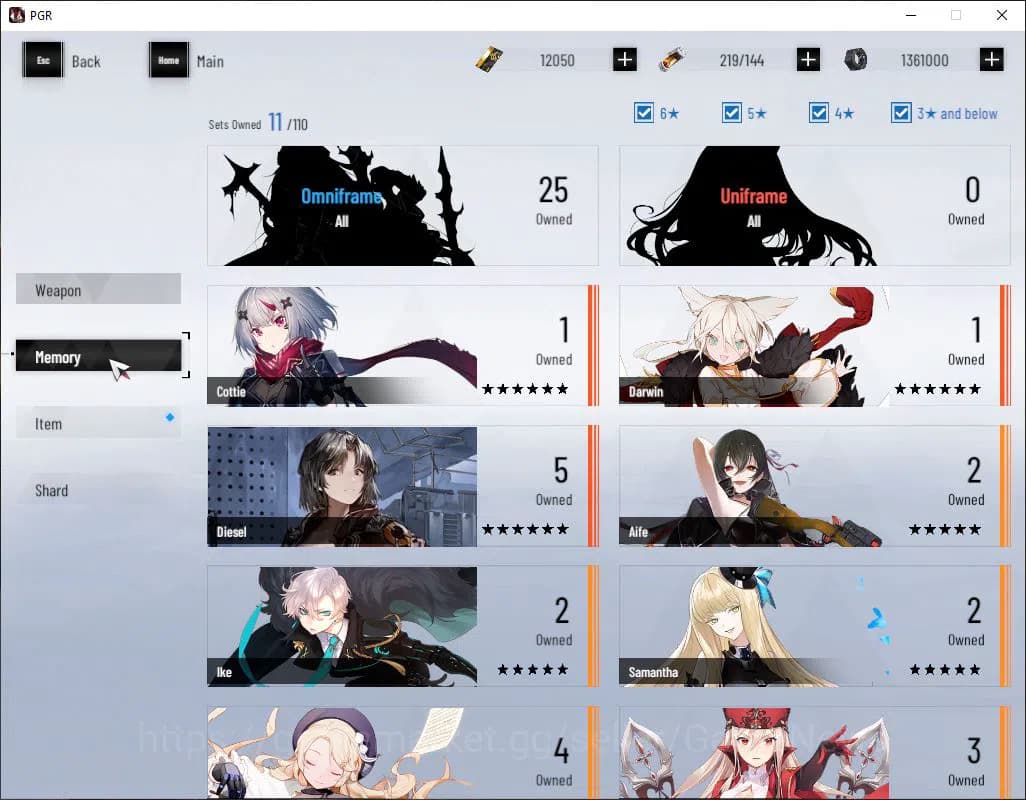Punishing: Gray Raven Accounts EU | Lv 45 | Ready Gacha | 12K BC+2,8K YC+8,5K Blu image 4