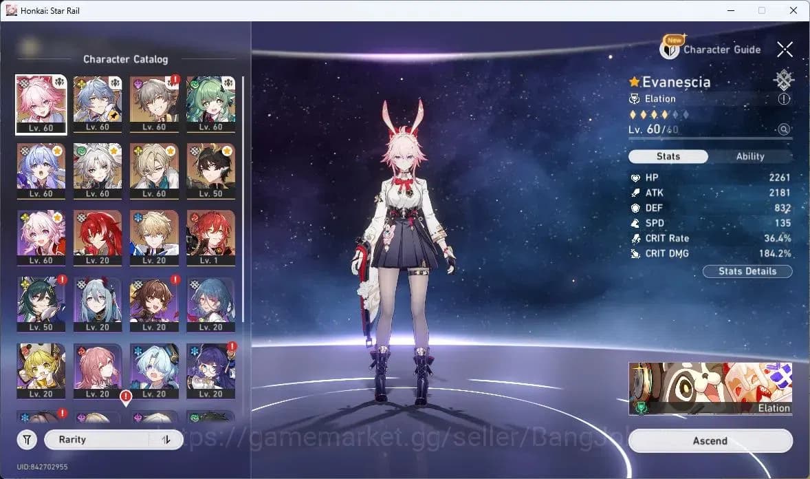 Honkai Star Rail Accounts ASIA | TL41 | Robin+Sign, HuoHuo+Sign, Feixiao+Sig image 2