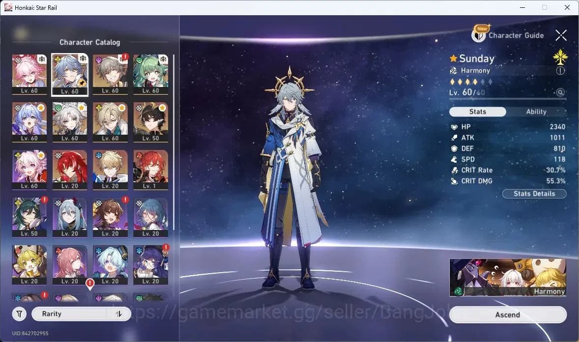 Honkai Star Rail Accounts ASIA | TL41 | Robin+Sign, HuoHuo+Sign, Feixiao+Sig image 3