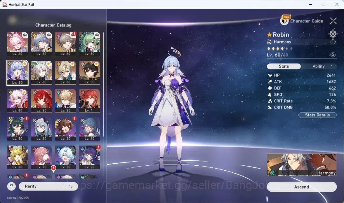 Honkai Star Rail Accounts ASIA | TL41 | Robin+Sign, HuoHuo+Sign, Feixiao+Sig image 5