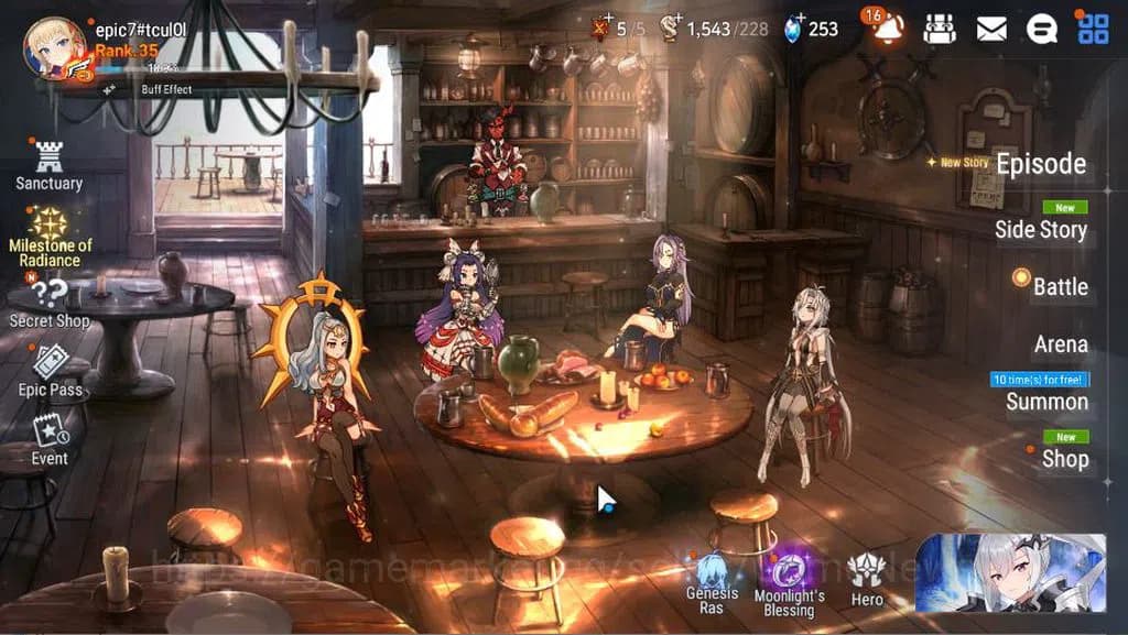 Epic Seven Accounts Global Unverif|New Era|4 ML(Salome, NC Landy, LCer image 1