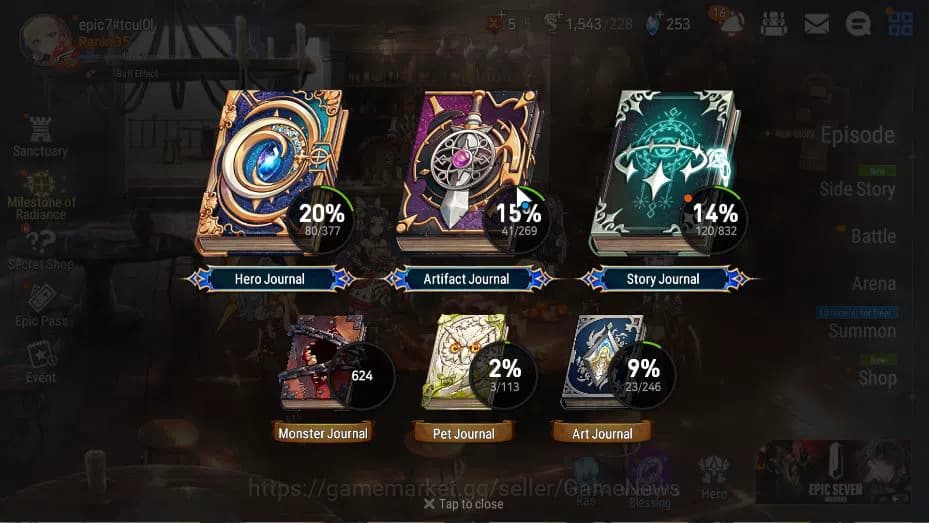 Epic Seven Accounts Global Unverif|New Era|4 ML(Salome, NC Landy, LCer image 20