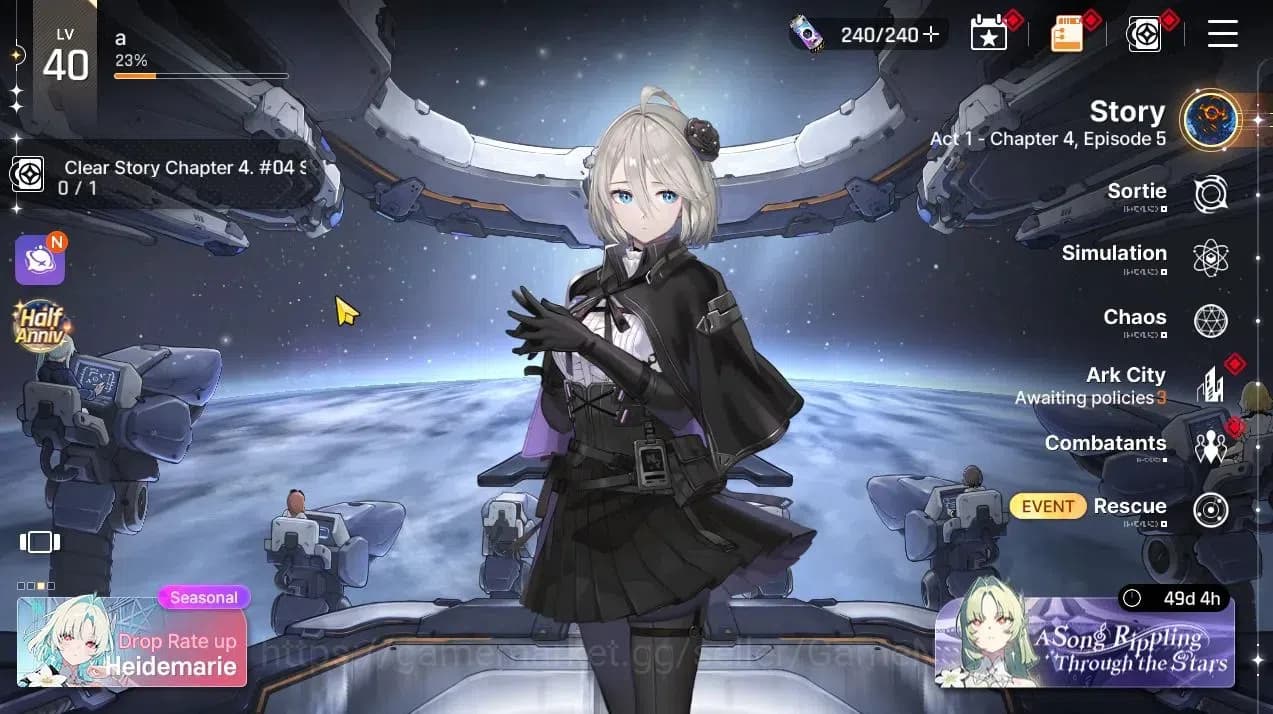 Chaos Zero Nightmare Accounts GLOBAL Lv 40|7 SSR[Heidemari,Tiphera,Narja+Sign,Ni image 1