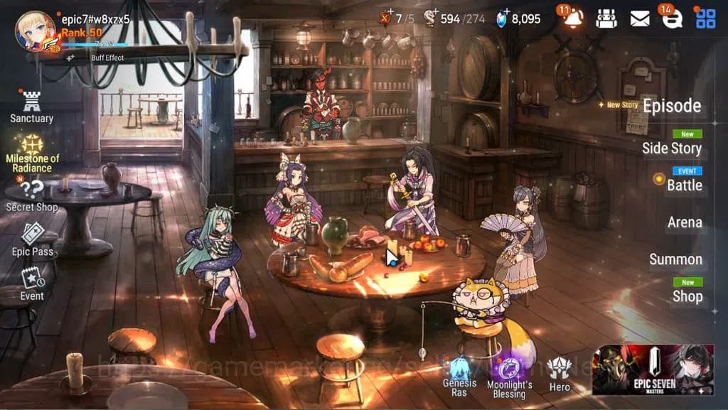 Epic Seven Accounts GLOBAL Unverif|New Era|6 ML(Salome,SP Politis,SC T image 1