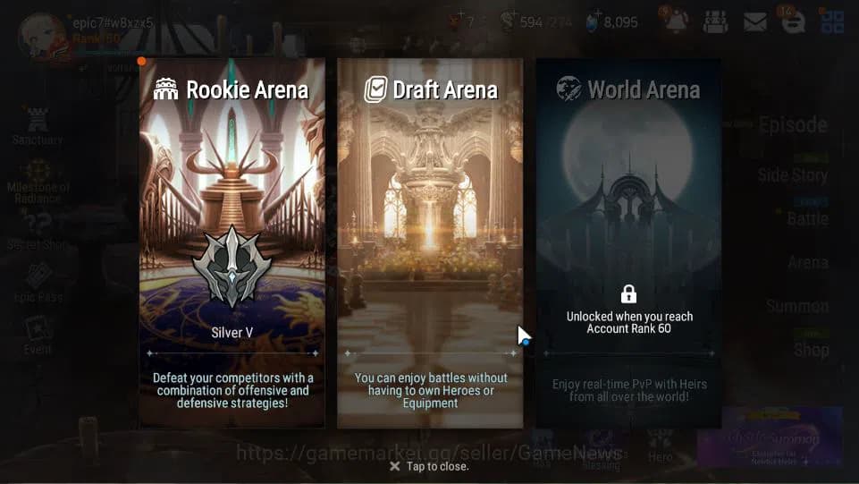 Epic Seven Accounts GLOBAL Unverif|New Era|6 ML(Salome,SP Politis,SC T image 16