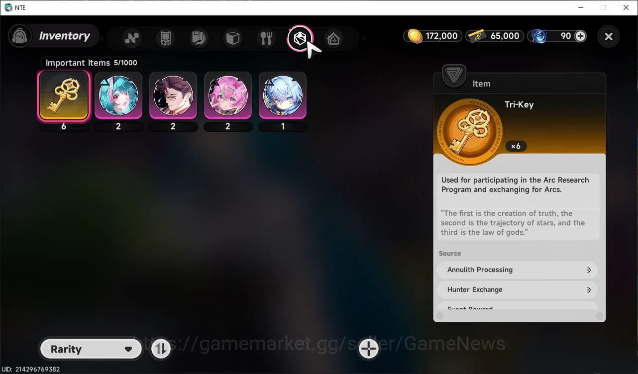 Neverness to Everness Accounts GLOBAL EU|HL 3| 2 SSR Limited Nanally, Jiuyuan |5 image 9