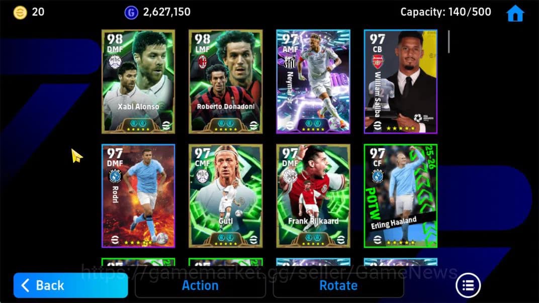 eFootball Accounts Mobile|Xabi Alonsom,Donadoni,Blitz Curler(Neymar J image 14