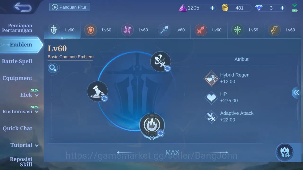 Mobile Legends: Bang Bang Accounts GLOBAL Hero 96 Skin 137 CC Nata | Epic Khaleed Lan image 10