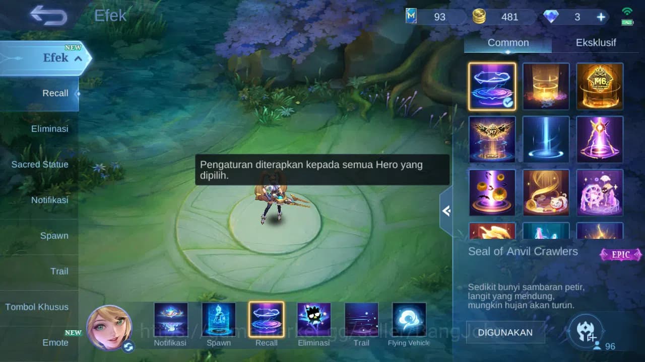 Mobile Legends: Bang Bang Accounts GLOBAL Hero 96 Skin 137 CC Nata | Epic Khaleed Lan image 11