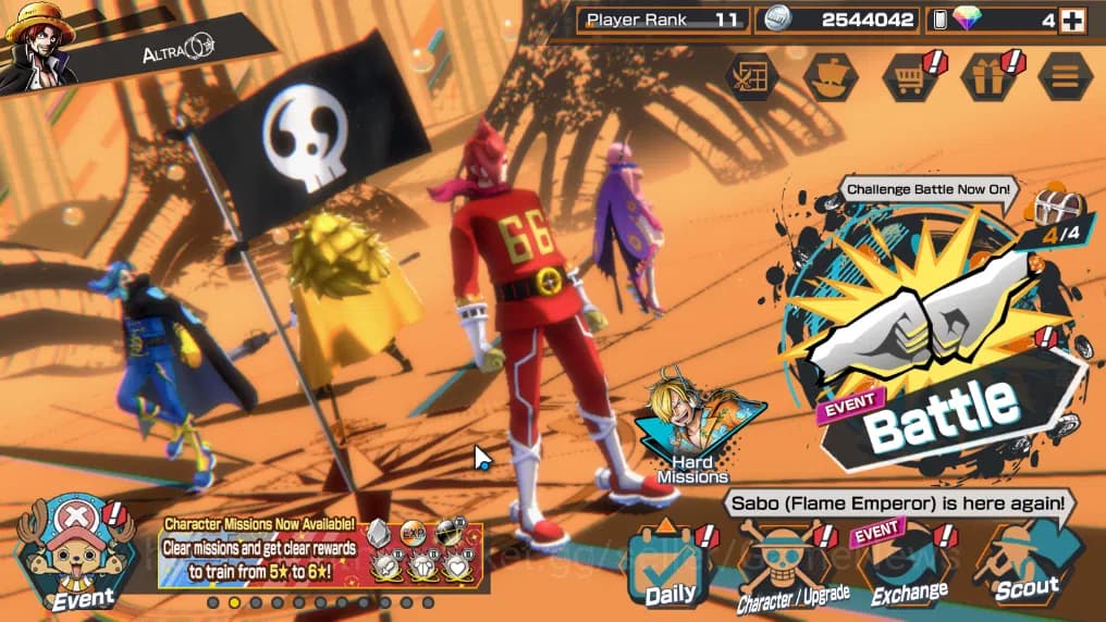 One Piece Bounty Rush Accounts Global|3EX|Flame Emperor Sabo,Winner Island Law,Bl image 1