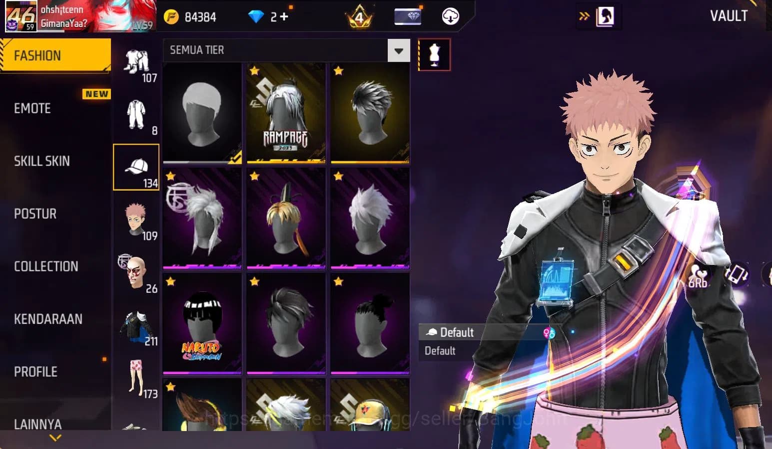 Free Fire Accounts Indonesia, vault 211, SG TROMPET,EVO STRELING LVL image 9