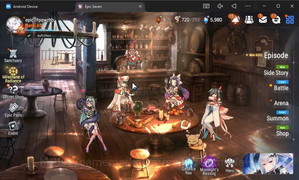 Epic Seven Accounts GBL Unverif|NewEra|6 ML(Salome,LOTScales,NM Luna,e image 1