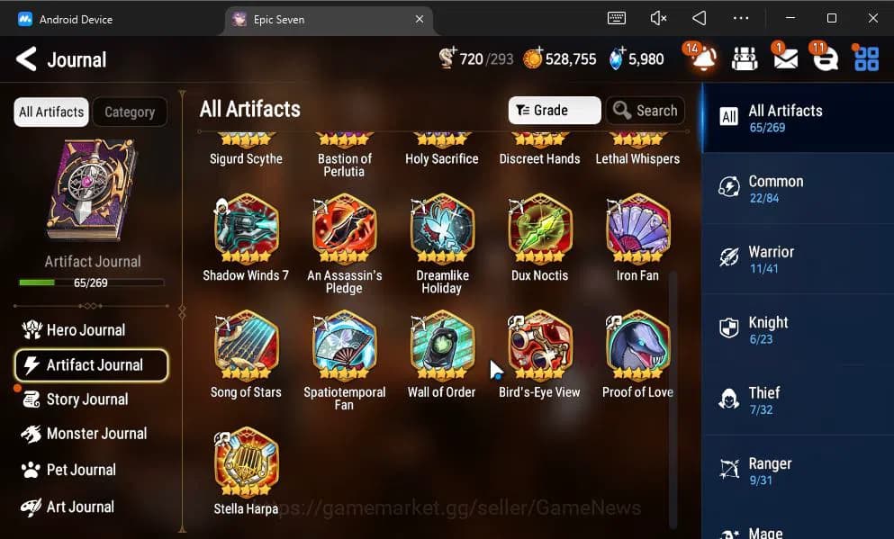 Epic Seven Accounts GBL Unverif|NewEra|6 ML(Salome,LOTScales,NM Luna,e image 16
