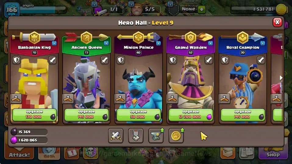 Clash of Clans Accounts TH 15-BH 8|LV 166|Limited Skin|HH 9|BK 70,AQ 73,GW image 8