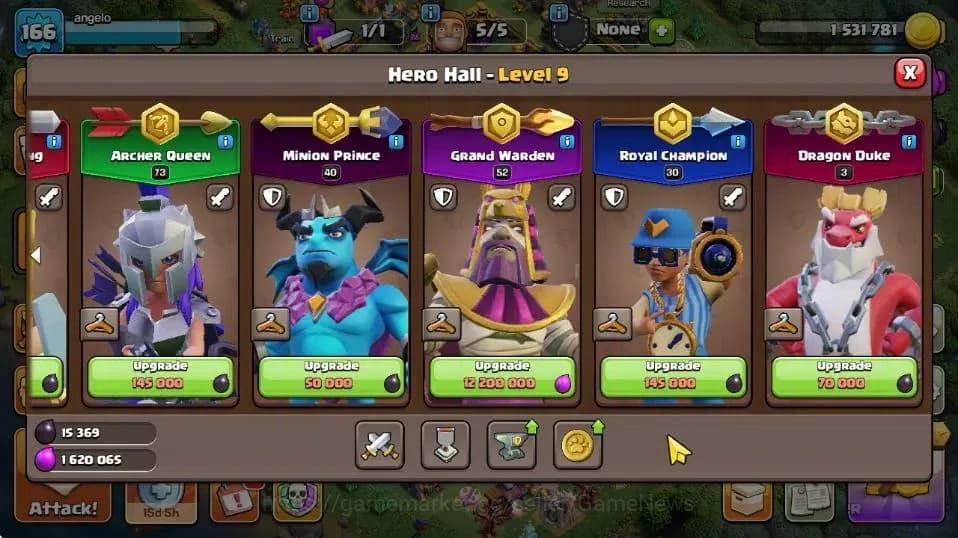 Clash of Clans Accounts TH 15-BH 8|LV 166|Limited Skin|HH 9|BK 70,AQ 73,GW image 9