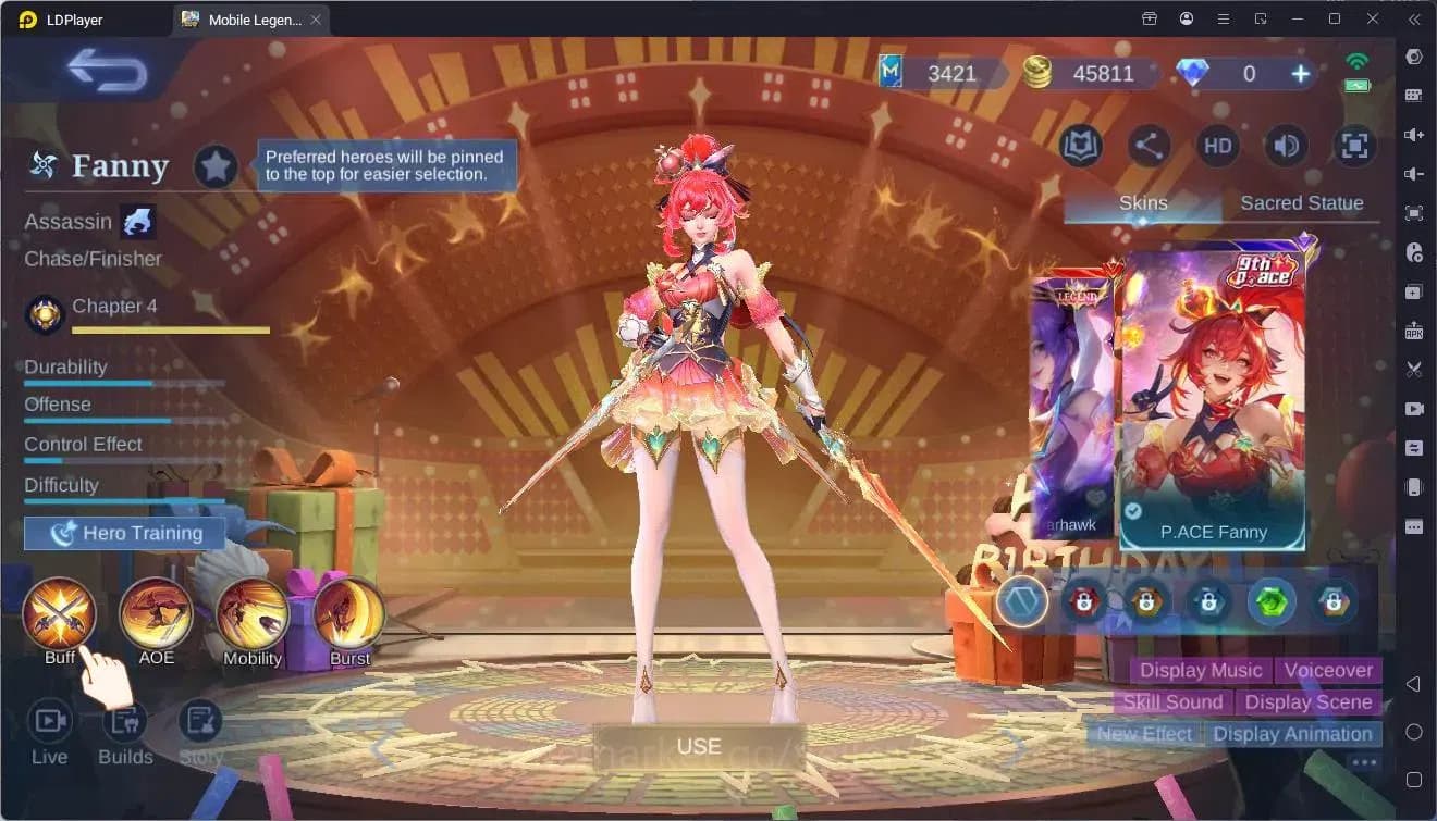 Mobile Legends: Bang Bang Accounts Global|Hero 46|Skin 70|Seasoned|9th Fanny|Dragon L image 6