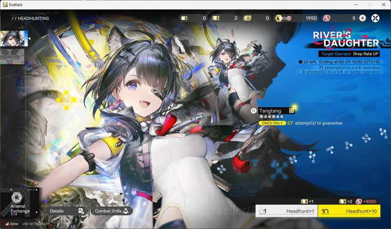 Arknights: Endfield Accounts ASIA | LVL 52 | laevatain, Yvonne, Gilberta, Ardel image 3