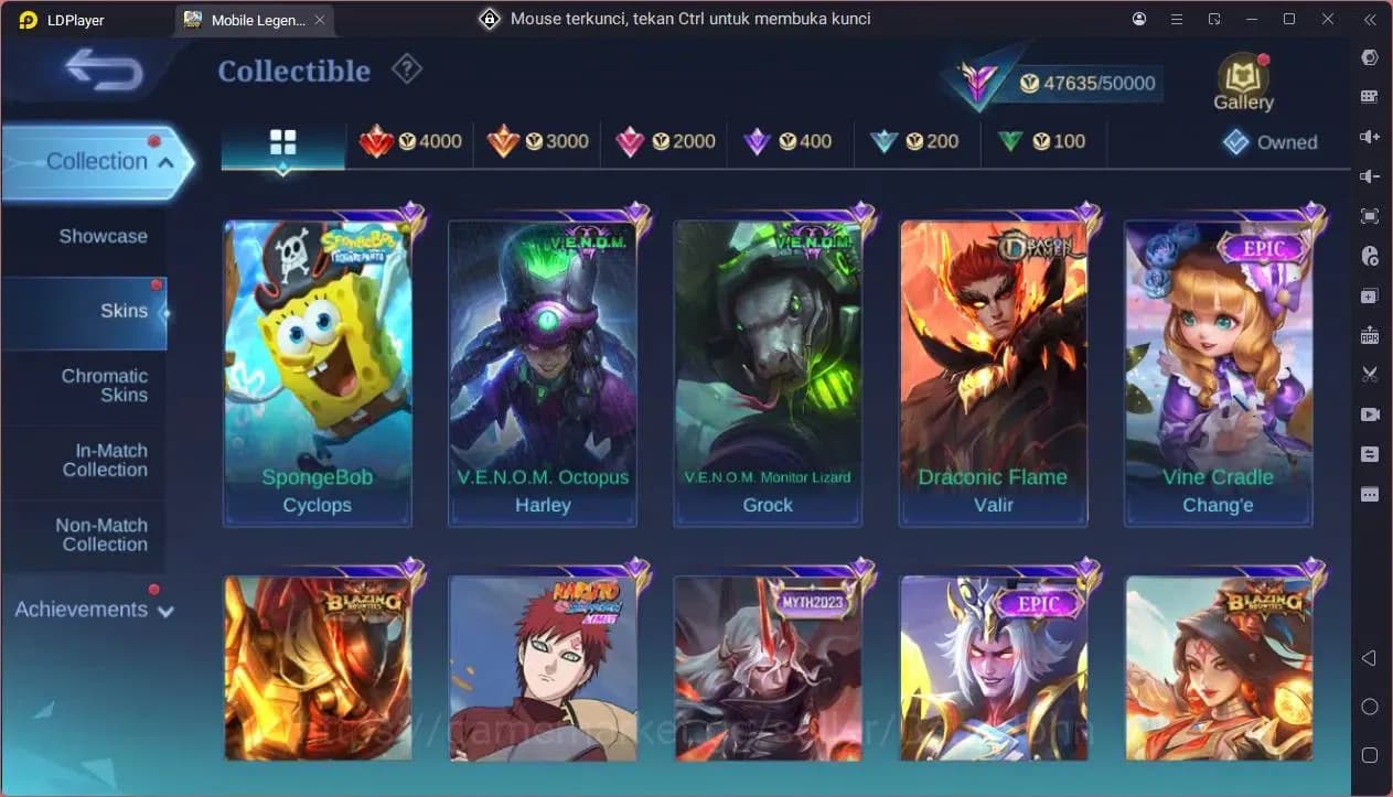 Mobile Legends: Bang Bang Accounts GLOBAL Hero 132 Skin 226|KOF Karina|CC Natalia|9th image 3