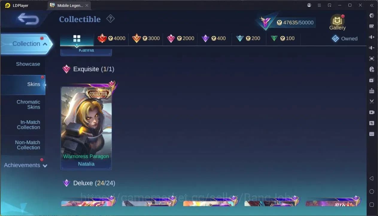 Mobile Legends: Bang Bang Accounts GLOBAL Hero 132 Skin 226|KOF Karina|CC Natalia|9th image 5